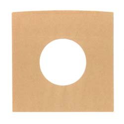 画像2: 7incレコード用 紙製内袋 インナースリーブ (茶色/10枚セット) [■備品■お手軽な10枚単位！大事なレコードの保存に！]