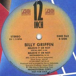 画像2: BILLY GRIFFIN / BELIEVE IT OR NOT (米原盤/12"MIX) [◎中古レア盤◎激レア！シュリンク&ステッカー付原盤！哀愁モダンソウル最高峰！]