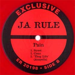 画像2: JA RULE & 2PAC / THUG LIFE & PAIN (USプロモ/全2曲) [◎中古レア盤◎激レア！奇跡の新品！本物の初回赤色レコード！]