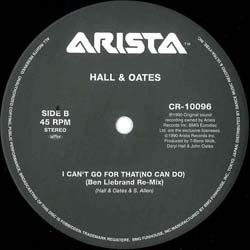 画像2: DARYL HALL & JOHN OATES / I CAN'T GO FOR THAT (89年MIX/全3曲) [◎中古レア盤◎お宝！踊れる89年MIX！好音質版！]