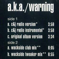 画像2: A.K.A. / WARNING (独原盤/C&Jミックス) [◎中古レア盤◎激レア！ドイツのみ！超人気「TAKE A RIDE」使い！]