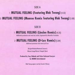 画像2: BEVERLEY KNIGHT / MUTUAL FEELING (REMIX) [◎中古レア盤◎お宝！ジャケ付！DJコモリ！]