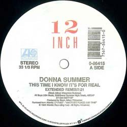 画像2: DONNA SUMMER / THIS TIME I KNOW IT'S FOR REAL (米原盤/12"MIX) [◎中古レア盤◎お宝！シュリンク付美品！コレはUS原盤！特大ヒット！]