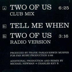 画像2: L.A NEWS / TWO OF US (独原盤/12"MIX) [◎中古レア盤◎激レア！マニア品の白ラベル！プロモ原盤！ドイツのみ！]