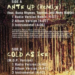 画像2: M.O.P / ANTE UP (米原盤/REMIX) [◎中古レア盤◎お宝！本物の原盤！必殺アンセム！DJプレミアMIX！]