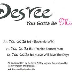 画像2: DES'REE / YOU GOTTA BE (英原盤/REMIX) [◎中古レア盤◎お宝！ジャケ付原盤！「葉っぱジャケ」REMIX！]