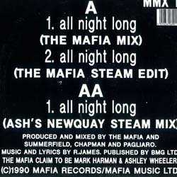 画像2: THE MAFIA / ALL NIGHT LONG (英原盤/REMIX) [◎中古レア盤◎お宝！本物の原盤！UKオンリー！JB使いKカバー！]