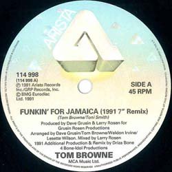 画像3: TOM BROWNE / FUNKIN' FOR JAMAICA 91 (7インチMIX) [◎中古レア盤◎激レア！英国版ジャケ7"MIX！91年+オリジ！]