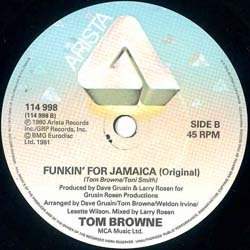 画像4: TOM BROWNE / FUNKIN' FOR JAMAICA 91 (7インチMIX) [◎中古レア盤◎激レア！英国版ジャケ7"MIX！91年+オリジ！]