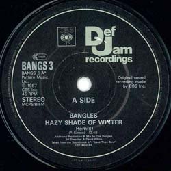 画像4: BANGLES / HAZY SHADE OF WINTER (7インチMIX) [◎中古レア盤◎お宝！珍しい英国版ポスタージャケ！7"MIX！]