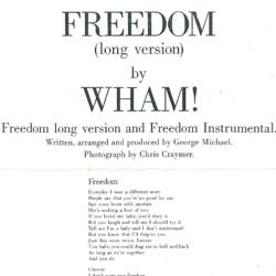 画像2: WHAM / フリーダム (原盤/12"MIX) [◎中古レア盤◎お宝！海外高値の日本版帯付！CMソング！ロングMIX！]