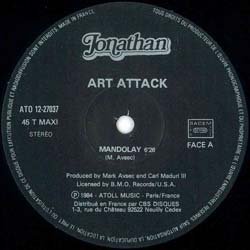 画像3: ART ATTACK / MANDOLAY (仏原盤/12"MIX) [◎中古レア盤◎鬼レア！マニア歓喜！フランス版ジャケ！]