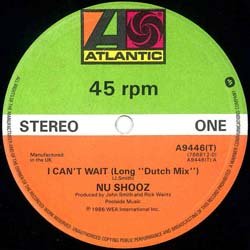 画像2: NU SHOOZ / I CAN'T WAIT (英原盤/DUTCH MIX) [◎中古レア盤◎お宝！英国版ジャケ原盤！内容違い！]