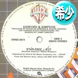 画像1: ASHFORD & SIMPSON / STAY FREE (全2曲) [■廃盤■お宝！滅多に無い少量生産12"！なんと33回転US版！]