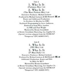 画像2: MICHAEL JACKSON / WHO IS IT (和蘭原盤/REMIX) [◎中古レア盤◎激レア！グランドビートMIX！家宝級のモノクロジャケ！]