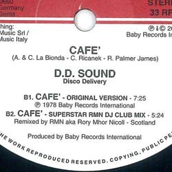 画像2: D.D. SOUND / CAFE (伊原盤/2001年MIX) [◎中古レア盤◎お宝！少量生産版！2001年MIX + 歌入り7分25秒MIX！]