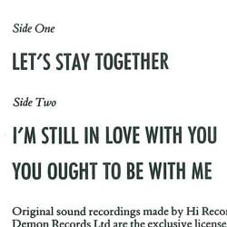 画像2: AL GREEN / LET'S STAY TOGETHER (英原盤/85年MIX) [◎中古レア盤◎激レア！英国のみのSEXYジャケ12"！85年ロングMIX！]