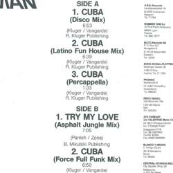 画像2: MAN TO MAN / CUBA (独原盤/12"MIX) [◎中古レア盤◎お宝！希少音源！ジャケ付ドイツ原盤！超マイナーハイエナ！]