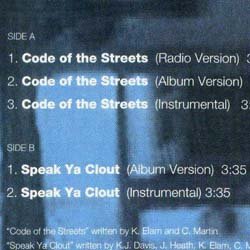 画像2: GANG STARR / CODE OF THE STREETS (米原盤/全2曲) [◎中古レア盤◎激レア！本物原盤！90'sミドル名盤！]