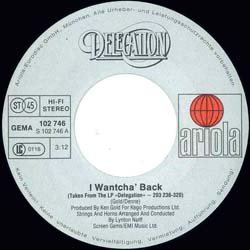 画像2: DELEGATION / I WANTCHA BACK & 12TH HOUSE (7インチ) [◎中古レア盤◎お宝！ドイツ版ジャケ7"！哀愁ダンサー！]