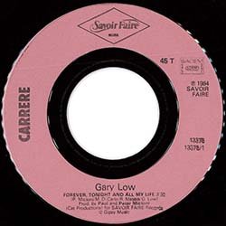 画像4: GARY LOW / FOREVER TONIGHT AND ALL MY LIFE (7インチMIX) [◎中古レア盤◎貴重！別ジャケ！7インチMIX！]