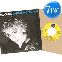 画像1: MADONNA / PAPA DON'T PREACH (7インチ) [◎中古レア盤◎お宝！フランス版ジャケ7"！アルバム未収曲入り！]