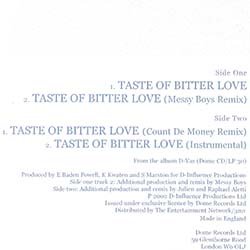 画像2: D-INFLUENCE / TASTE OF BITTER LOVE (英原盤/オリジナルMIX) [◎中古レア盤◎お宝！超珍しいジャケ付！極上ダンクラカバー！]