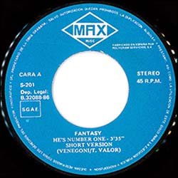 画像2: FANTASY / HE'S NUMBER ONE (7インチMIX) [◎中古レア盤◎超お宝！スペイン版特別ジャケ7"！]