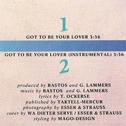 画像2: TACO / GOT TO BE YOUR LOVER (7インチMIX) [◎中古レア盤◎お宝！ドイツ版ジャケ！7"MIX＋インスト！]