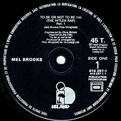 画像3: MEL BROOKS / TO BE OR NOT TO BE (仏原盤/パート1 & 2) [◎中古レア盤◎貴重！シュリンク付美品！珍しいフランス版！通称「ヒトラーラップ」！]