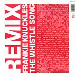 画像2: FRANKIE KNUCKLES / THE WHISTLE SONG (欧州原盤/別REMIX) [◎中古レア盤◎激レア！別ジャケREMIX版！1面収録！]