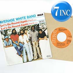 画像1: AVERAGE WHITE BAND / LET'S GO ROUND AGAIN (7インチMIX) [◎中古レア盤◎お宝！奇跡の新品！ドイツ別ジャケ！幻の「パート2」入り！]