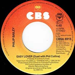 画像2: PHILIP BAILEY & P.COLLINS / EASY LOVER (7インチMIX) [◎中古レア盤◎お宝！オランダ版ジャケ！7インチMIX！]