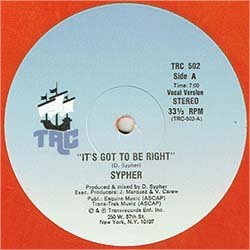 画像2: SYPHER / IT'S GOT TO BE RIGHT (2VER) [■廃盤■貴重！超少量生産赤色レコード！80's激レアダンサー！]