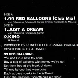 画像3: NENA / ロックバルーンは99 (原盤/12"MIX) [◎中古レア盤◎お宝！シュリンク&ステッカー付！海外高値の帯付！日本版ジャケ&特別内容！英語版！]