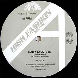 画像2: ALISHA / BABY TALK (和蘭原盤/スペシャルMIX) [◎中古レア盤◎お宝！貴重なオランダ版ジャケ！ロングMIX！]