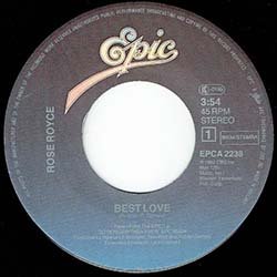 画像2: ROSE ROYCE / BEST LOVE (7インチ) [◎中古レア盤◎激レア！オランダ版ジャケ！ダンクラ鉄板！]