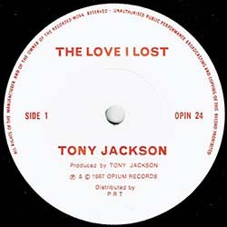 画像4: TONY JACKSON / THE LOVE I LOST (7インチMIX) [◎中古レア盤◎貴重な美品！英国版のみ！名曲カバー隠しネタ！]