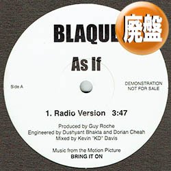 画像1: BLAQUE / AS IF (3VER) [■廃盤■日本のみ！貴重な1面使い版！インスト入り！]