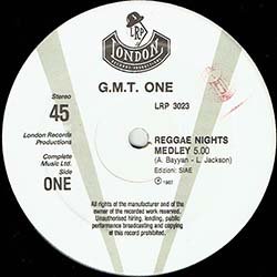 画像2: G.M.T. ONE / RAPPIN' REGGAENIGHTS (伊原盤/3VER) [◎中古レア盤◎激レア！人気の「レゲエ・ナイト」R&Bカバー！]