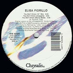 画像2: ELISA FIORILLO / YOU DON'T KNOW (米原盤/5VER) [◎中古レア盤◎お宝！滅多に無い美品 + 初回ステッカー付！豪華メンツ参集！]