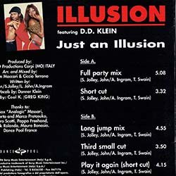 画像2: ILLUSION / JUST AN ILLUSION (伊原盤/REMIX) [◎中古レア盤◎お宝！イタリア版ジャケ！超キャッチーカバー！]