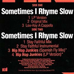 画像2: NICE & SMOOTH / SOMETIMES I RHYME SLOW (全2曲) [■廃盤■お宝！ジャケ付！90's初期ミドル名曲！好音質シリーズ！]