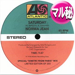 画像1: NORMA JEAN WRIGHT / SATURDAY (DIMITRIエディット/全2曲) [■廃盤■鬼レア！世界200枚！初回版！海外超高値！]