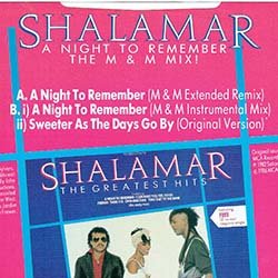画像2: SHALAMAR / A NIGHT TO REMEMBER (英原盤/M&Mミックス) [◎中古レア盤◎激レア！コレが原盤！"ゲッレディ"から始まる「アカペラMIX」！]