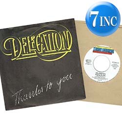 画像1: DELEGATION / THANKS TO YOU (7インチMIX) [◎中古レア盤◎激レア！なんと奇跡の新品！LP未収録！ドイツ版7"オンリー極上ダンサー！]