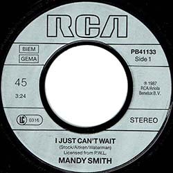 画像3: MANDY / I JUST CAN'T WAIT (7インチ) [◎中古レア盤◎激レア！最強の"白黒ジャケ"！キスまで待てない！]