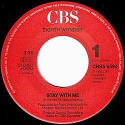 画像3: EIGHTH WONDER / STAY WITH ME (7インチ) [◎中古レア盤◎滅多に無し！オランダ版ジャケ7"！"可愛いダンクラ"最高峰！]