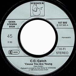 画像4: C.C.CATCH / CAUSE YOU ARE YOUNG (7インチMIX) [◎中古レア盤◎お宝！滅多に無い7"MIX！女性哀愁ハイエナ！西ドイツ版ジャケ！]