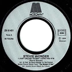 画像2: STEVIE WONDER / I JUST CALLED TO SAY I LOVE YOU (7インチMIX) [◎中古レア盤◎お宝！フランス版ジャケ！7”MIX + インスト！]